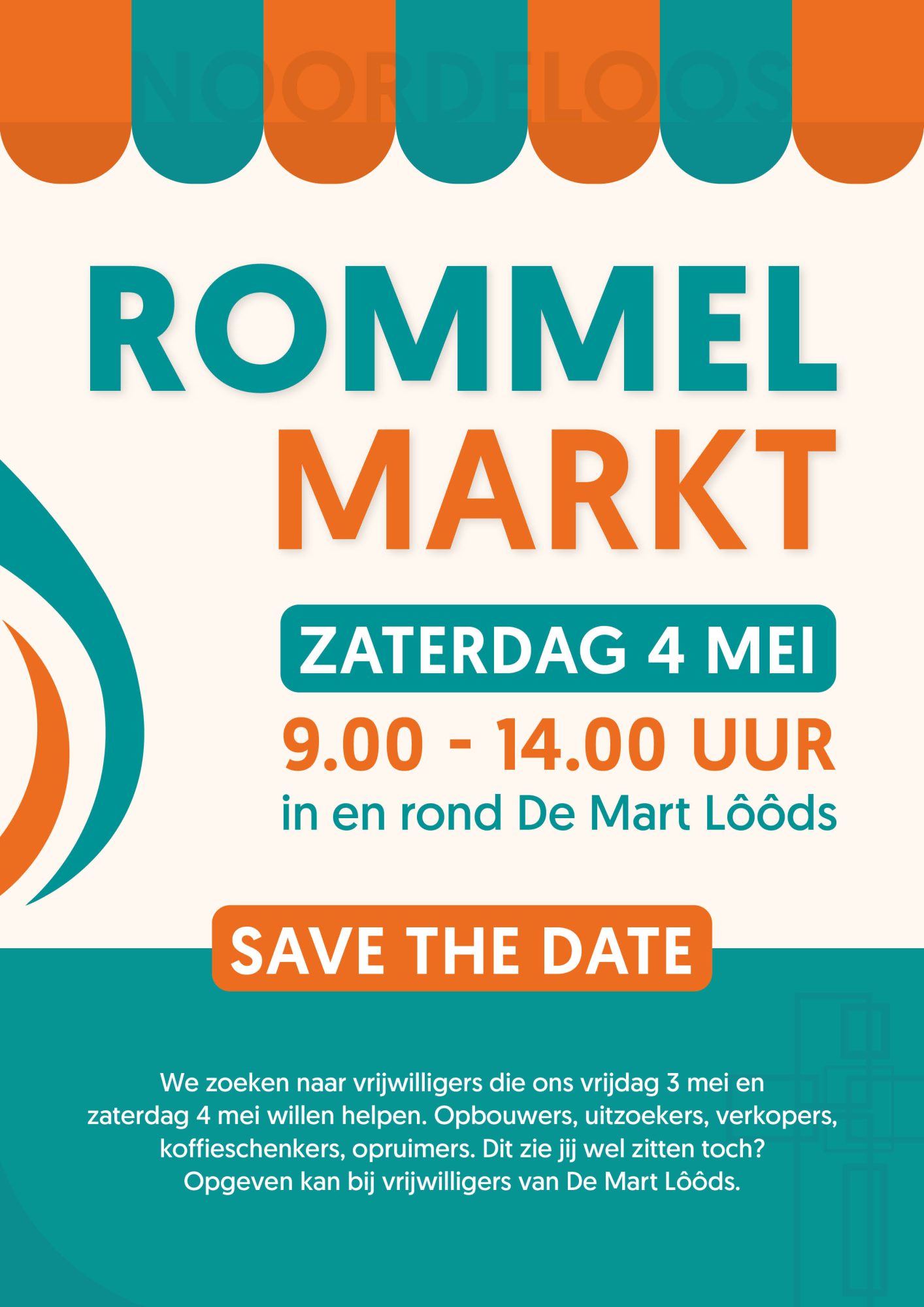Save the date – zaterdag 4 mei rommelmarkt