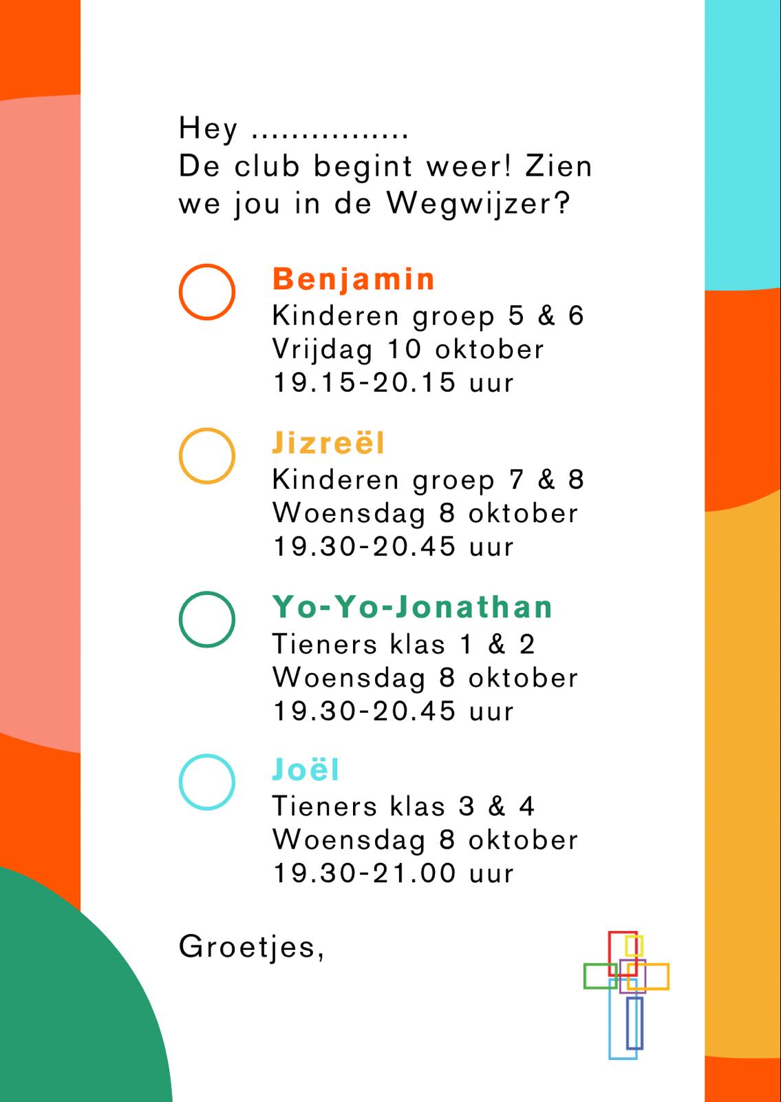 De clubs starten weer!
